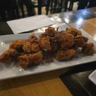 Boneless wings with hot honey