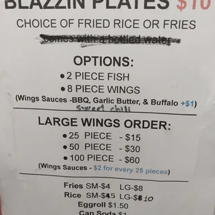 Updated Menu. September 2023