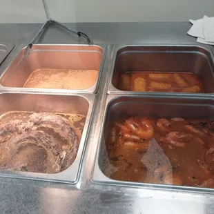 a variety of food items