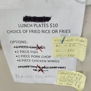 New owner.  Updated Menu - November 2021