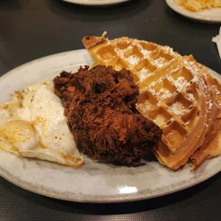 Chicken and waffles