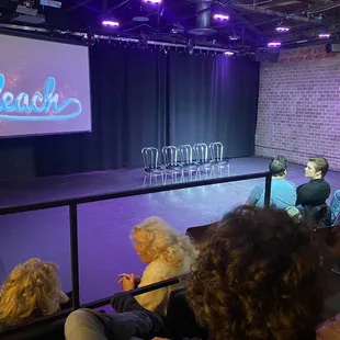 Intimate performance space.