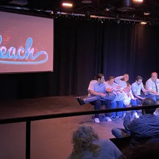 The Bleach Improv crew performing live.