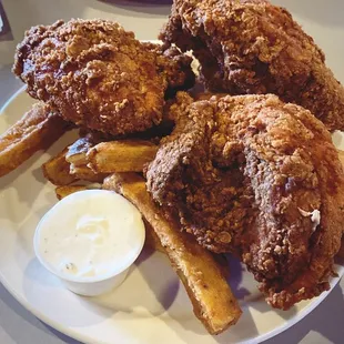 chicken wings and fried chicken, food