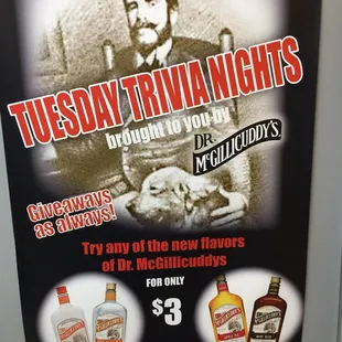 Tues trivia nights