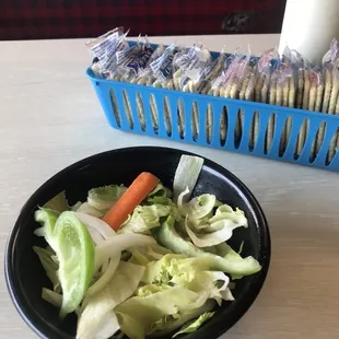 Salad came with meal