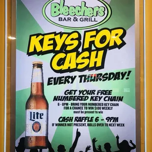 Keys for Cash!