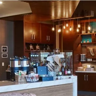 the interior of a blend cafe