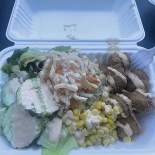 Fried tofu bowl