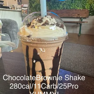 Chocolate brownie shake