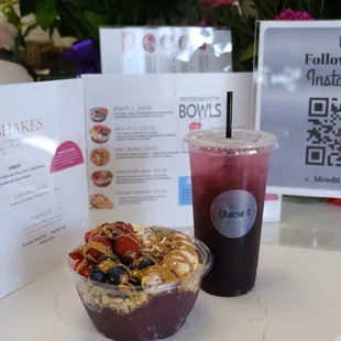 Acai bowl pt 2 &amp; berry blast energy refresher