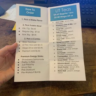 LIT tea flavors