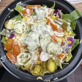 Pete&apos;s Power Bowl does not come with meat