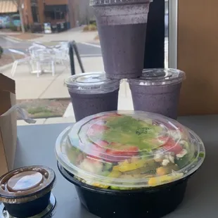 salads, food