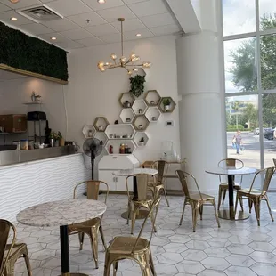 Inside cafe -- beautiful!