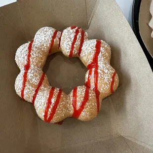 Funnel cake mochi donut