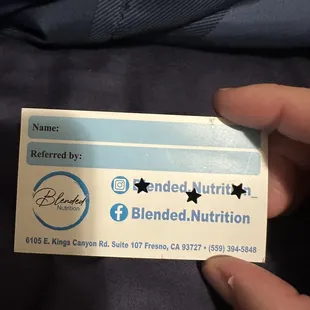 Address and phone number