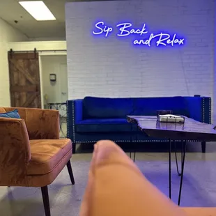 Blended nutrition hangout area