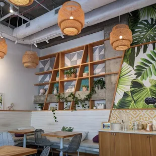 the interior of a restaurant
