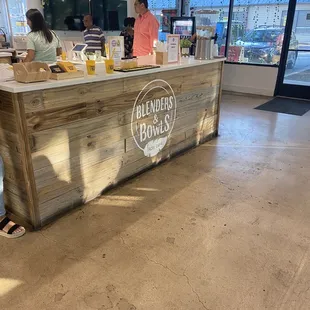 Waiting for order. Friendly staff!