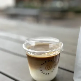 Undertow (vanilla and milk with espresso on top)
