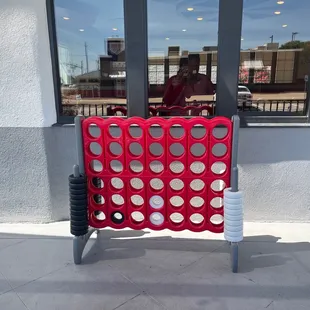 The outside Connect Four game that I grew up on