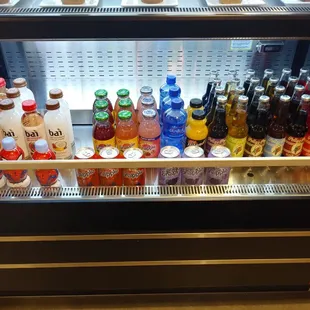 Wide selection of bottled drinks