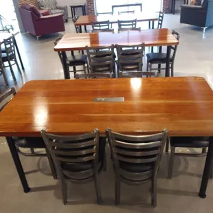 Tables were made by ISD students