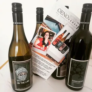 three bottles of wine