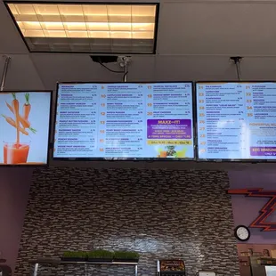 menus