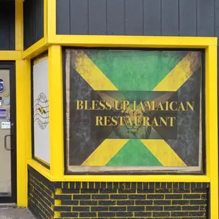 the front of the restaurant