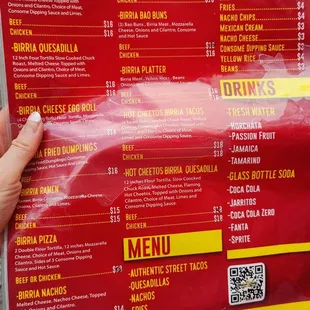Menu as of 11.16.2024