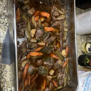 Braised beef pot roast