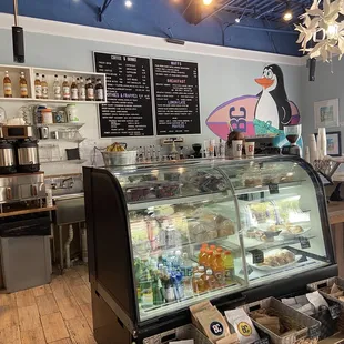 the interior of a coffee shop