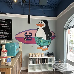 the interior of a coffee shop