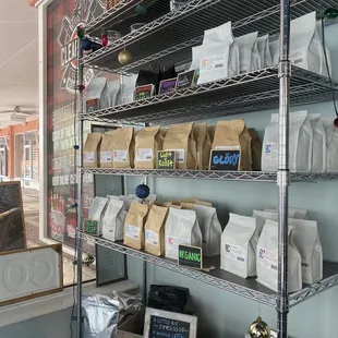 Tons of amazing coffee you can take home from your trip!