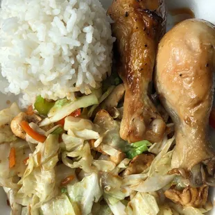 #3 Grilled Chicken plate w/ Stir Fry and Rice