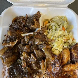 Oxtail with Rice and Peas