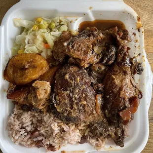 Brown Stew Chicken lunch