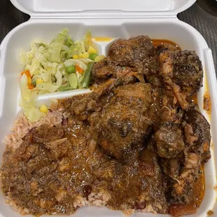 Brown stew chicken