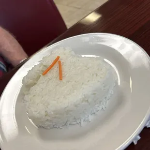 Rice came with soup