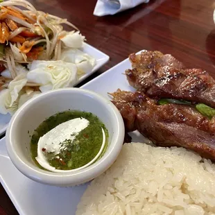 BBQ Grilled Pork with Sticky Rice