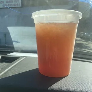 Half/Half soo good sweet &amp; slushy. Very addictive:)