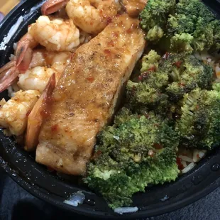 Salmon Bowl with shrimp 3/7/20