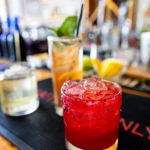 a close up of a drink