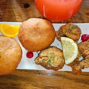 Fried shark and fried bake