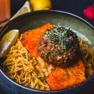 Southern Fried Shrimp Garlic Noodles