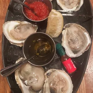 half order of oysters