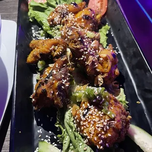 Grilled chicken with chili sauce