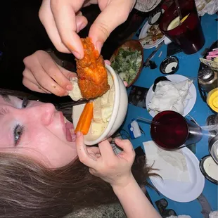 chicken, carrot, salad